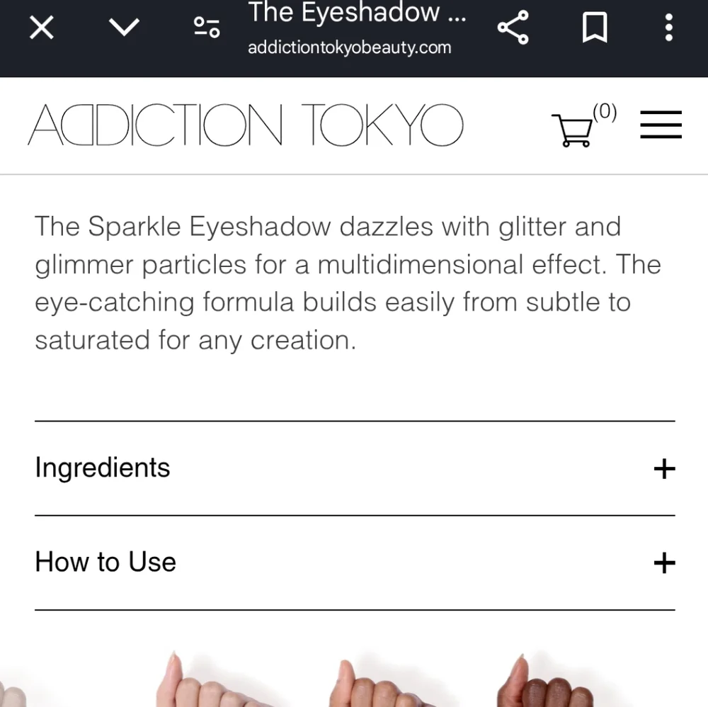 Addiction Tokyo Eyeshadow Lot